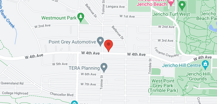 map of 4573 W 4TH AVENUE
